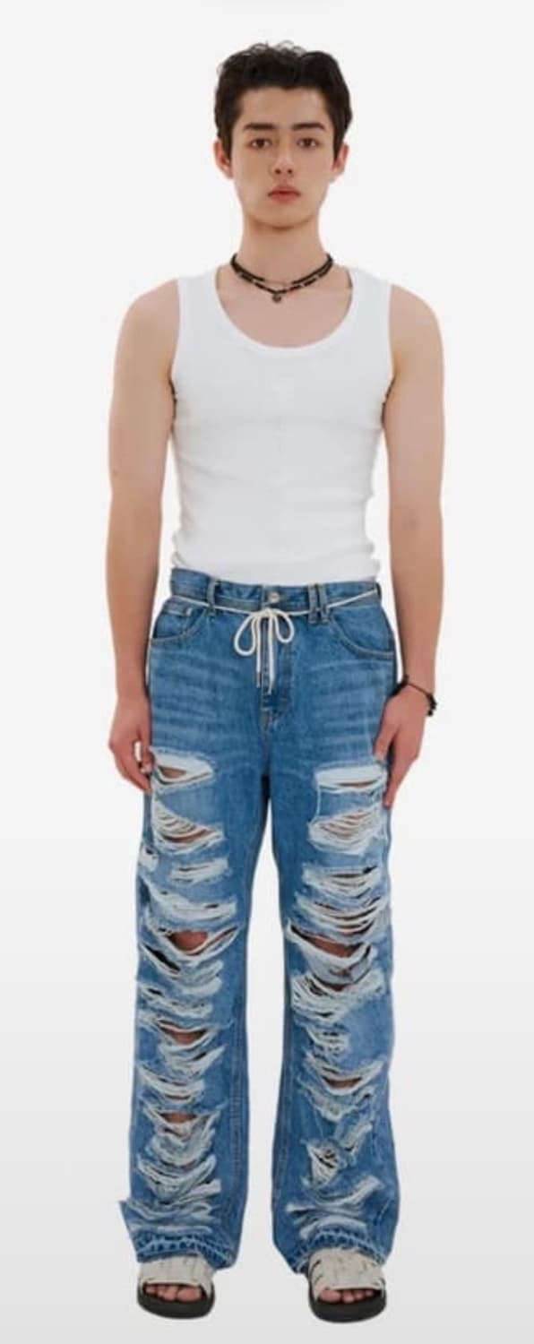 레씨토 디스트로이드 데님 팬츠 상품이미지1