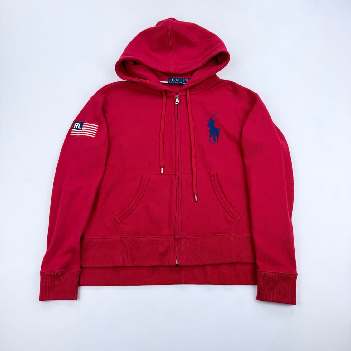 폴로 랄프로렌 빅포니 성조기 후드집업 상품이미지1