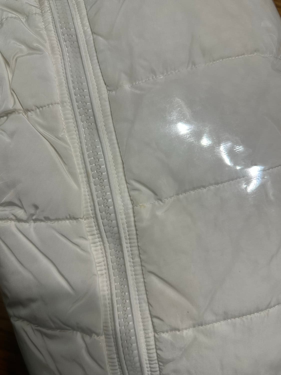 난닝구 화이트 롱패딩 S 상품이미지9