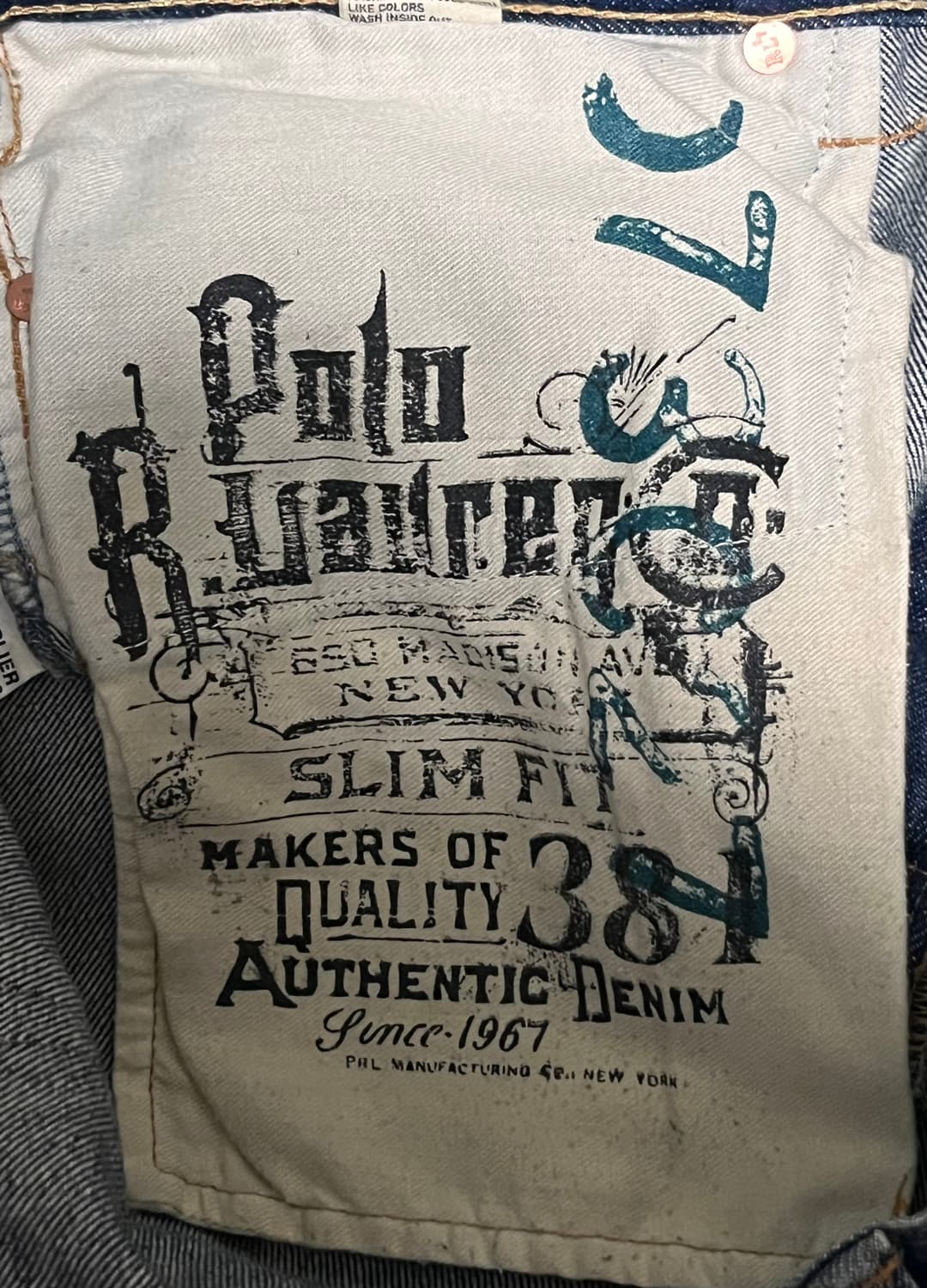 폴로 랄프로렌 남성 슬림 스트레이트 청바지 36 상품이미지9