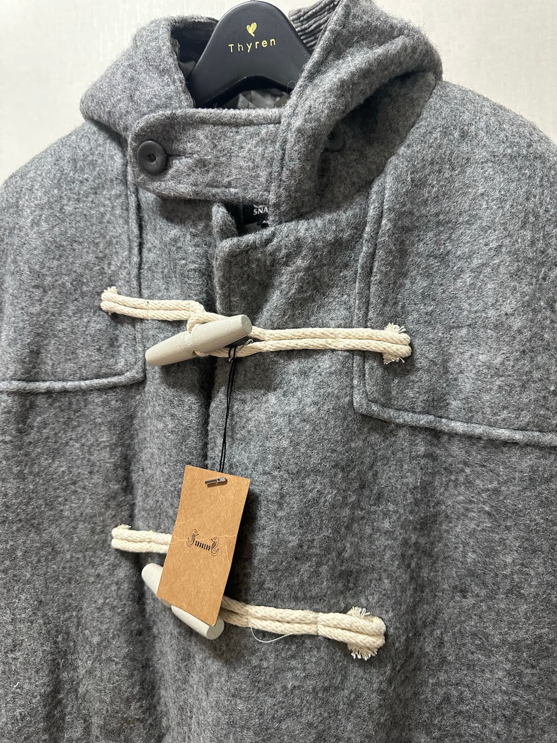 (새상품)스네이크89 그레이 떡볶이 코트 상품이미지1