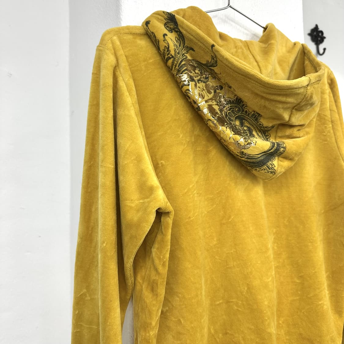  yellow y2k printing hood jacket  상품이미지4