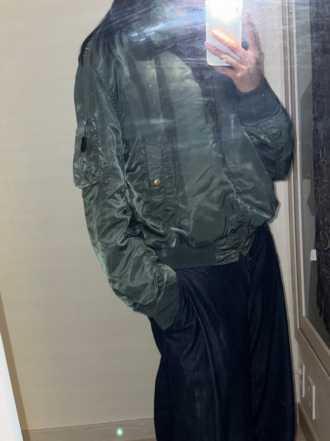 카키 퍼 항공점퍼 상품이미지4