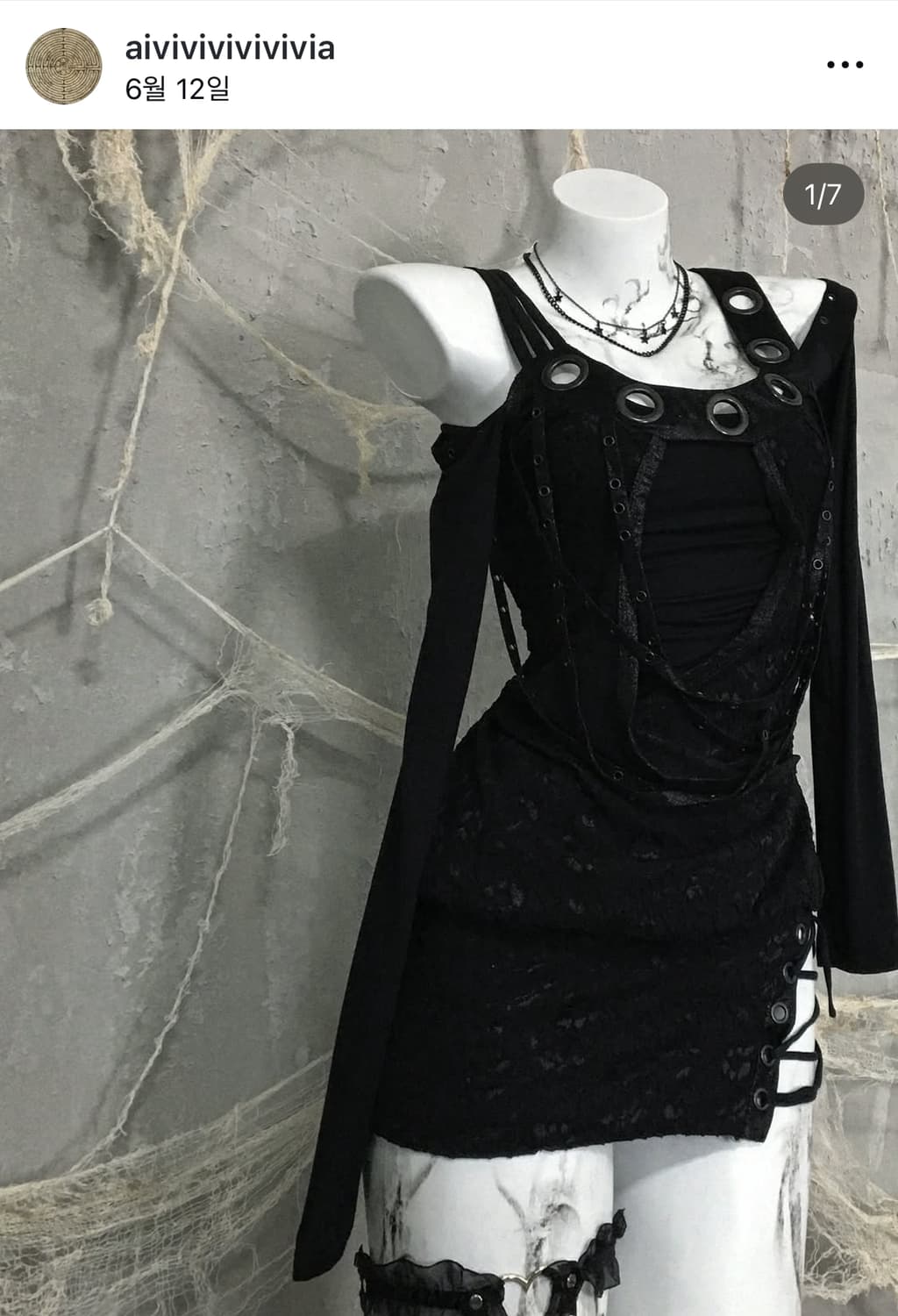 비아 via salvage 코르셋 미니원피스 상품이미지1