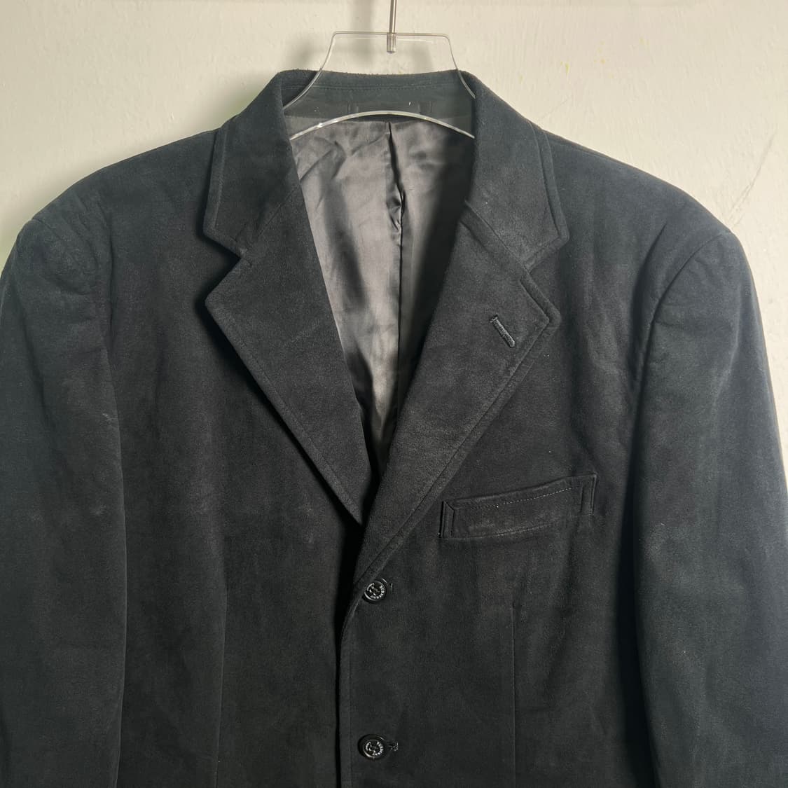 버버리 블랙 스웨이드 싱글 블레이저 상품이미지4