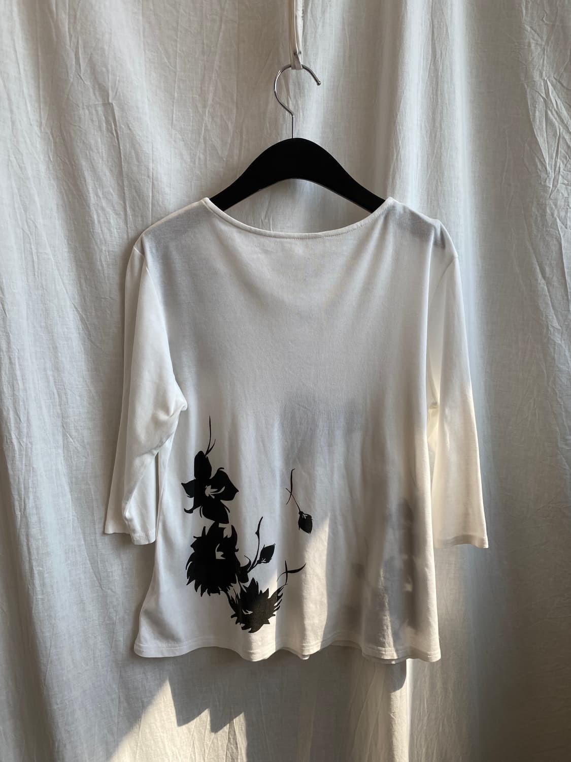 화이트 플라워 6부탑(M-L) 상품이미지3