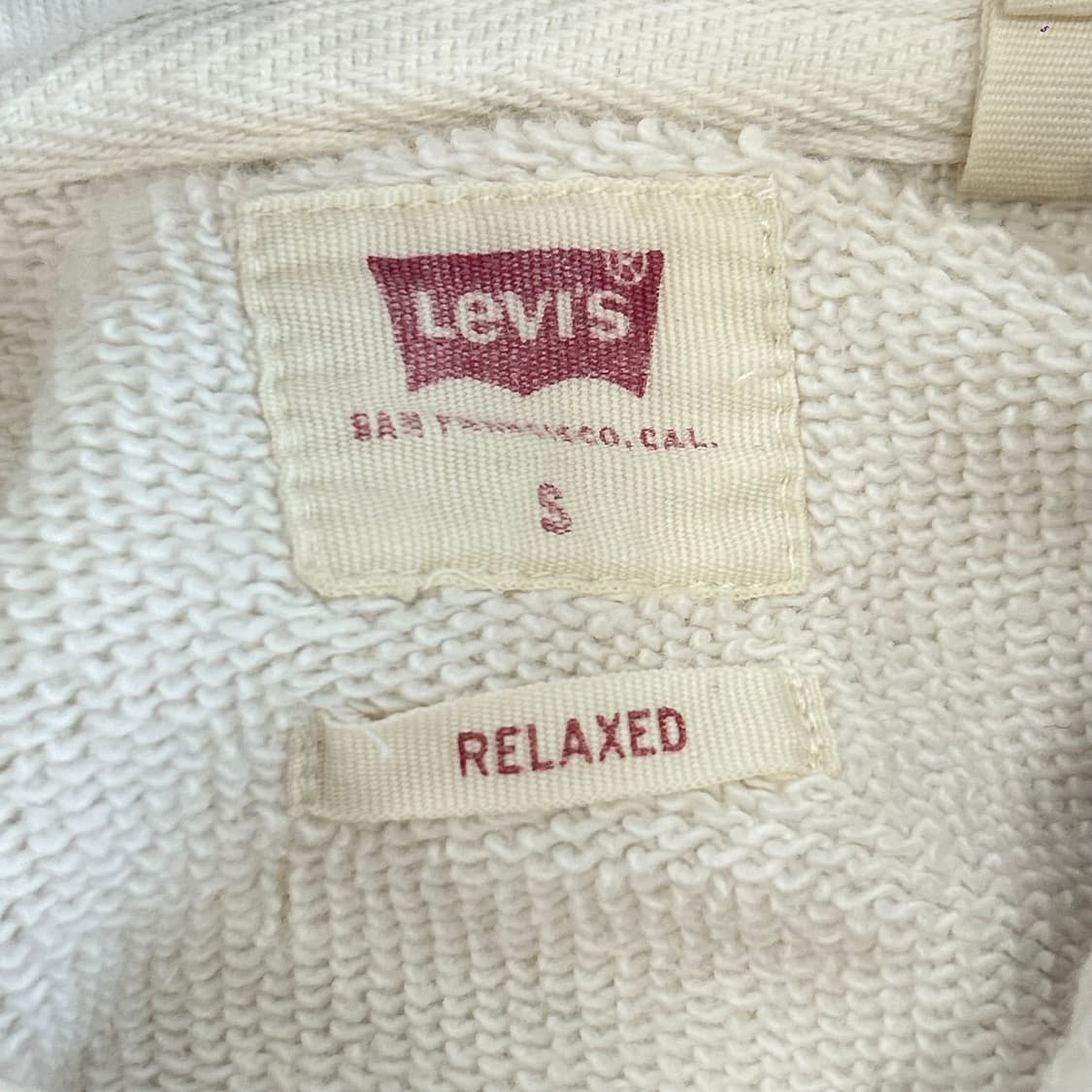 Levis 리바이스 블랙 로고 화이트 후드티 상품이미지5