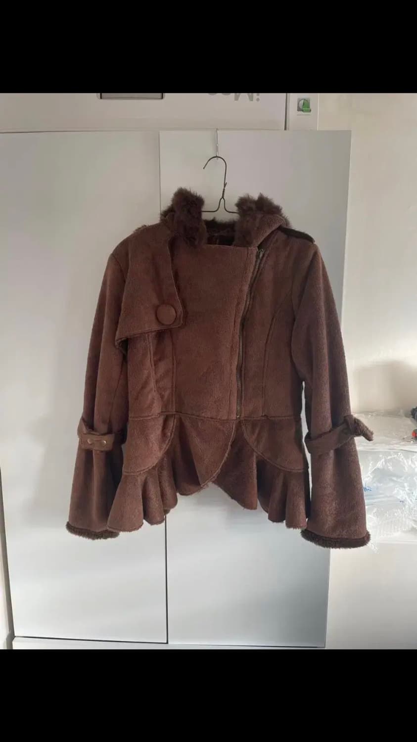 빈티지 페이크퍼 무스탕 /브라운 퍼자켓 상품이미지2