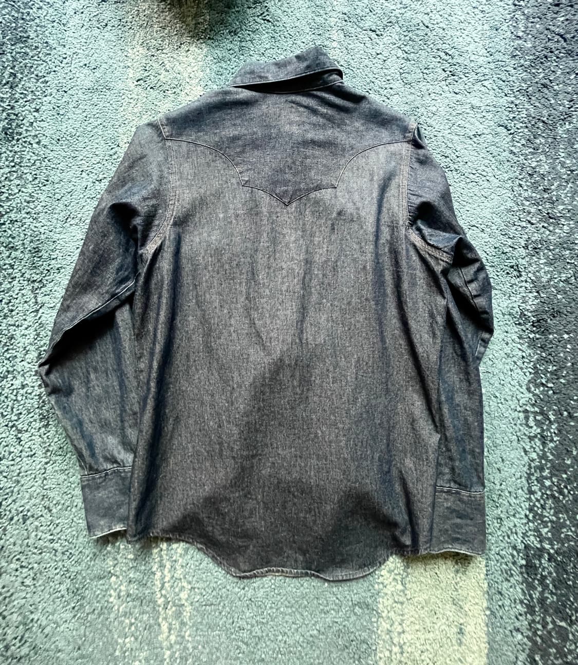 락마운트 웨스턴 셔츠 생지 인디고 상품이미지5