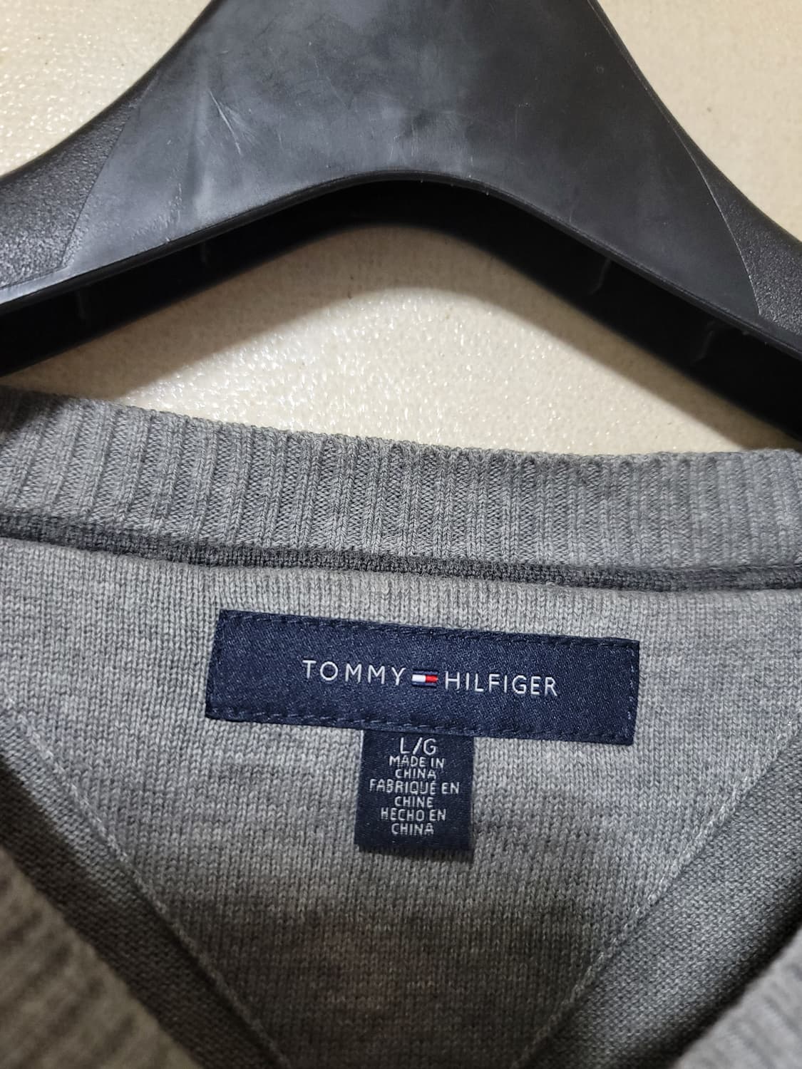 타미힐피거 브이넥 코튼니트 상품이미지6