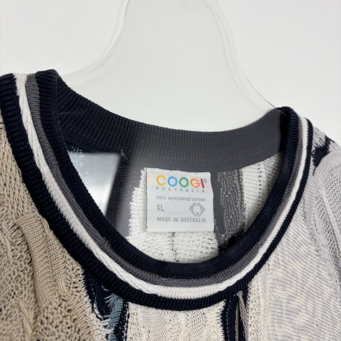 쿠지 coogi 패턴 니트 티셔츠 상품이미지2