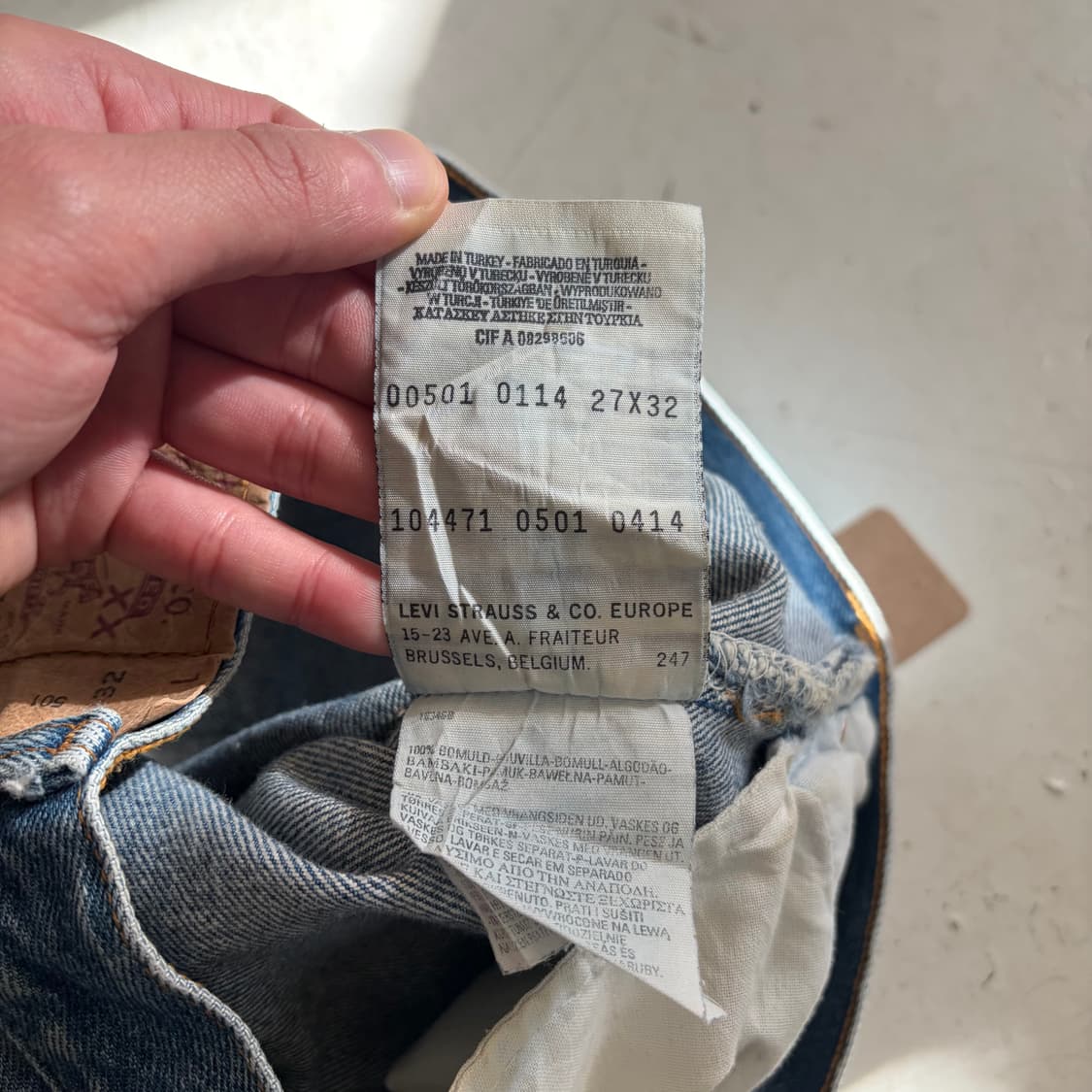 00s 리바이스 501 빈티지 데님팬츠 27x32 상품이미지6