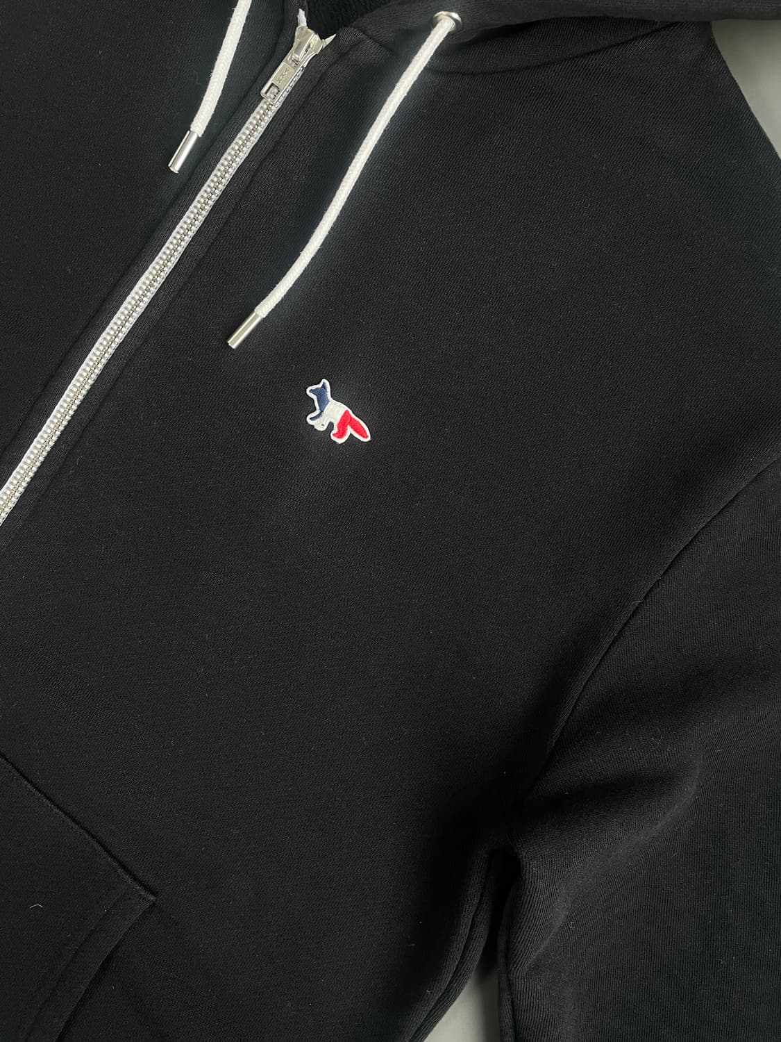 [M] 메종 키츠네 트리 폭스 자수로고 후드 집업 상품이미지4