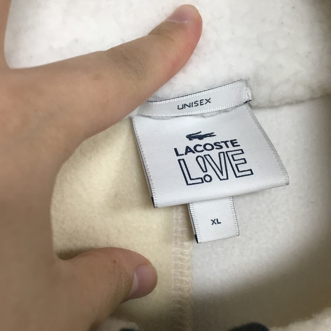 라코스테 컬러블록 플리스 자켓 XL 상품이미지3