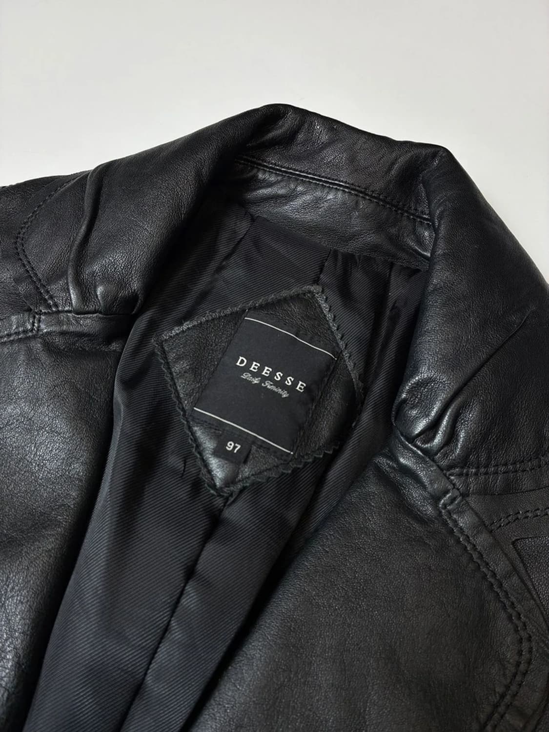 Selectede 00's 벨티드 프릴 양가죽 롱 코트 PN8673 상품이미지6