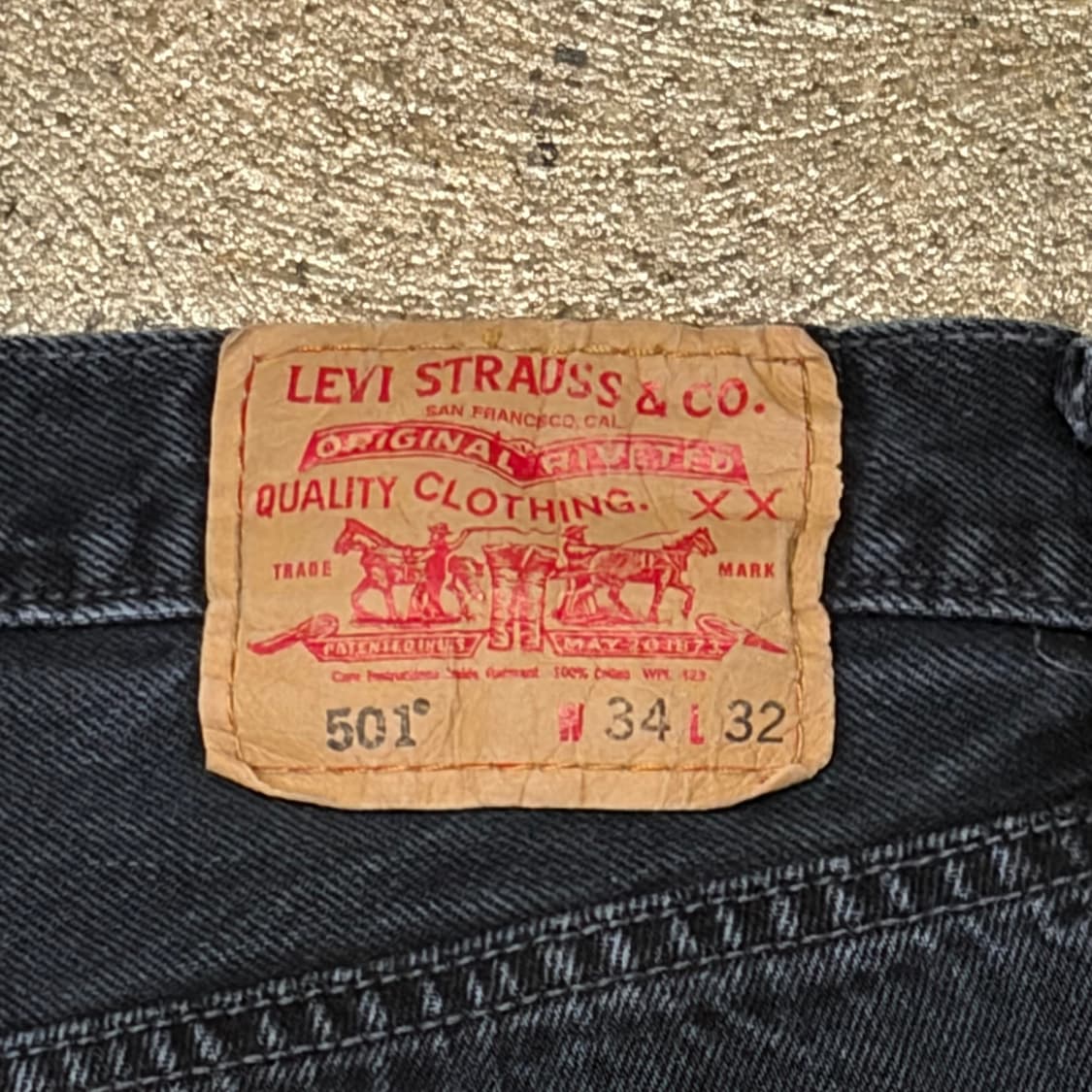 00s 미국 빈티지 리바이스 501 블랙진 청바지 상품이미지7