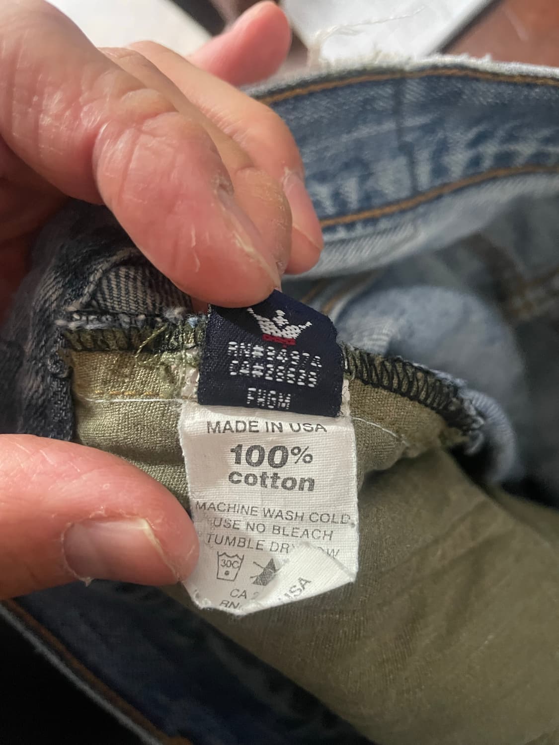 90’s Stussy-dm MADE IN USA 데님팬츠 32 상품이미지9