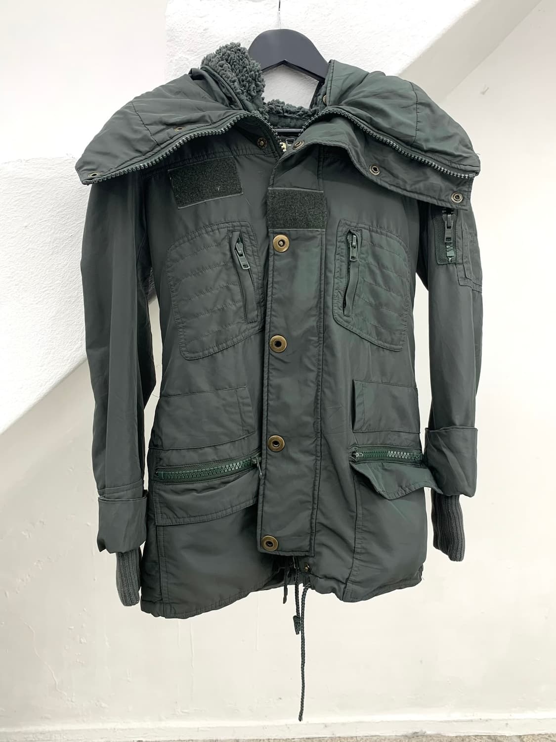 Sly khaki bono high-neck strap coat  상품이미지8