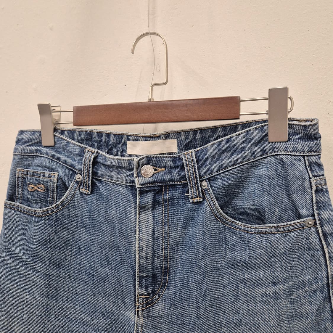 PLAC 스티즈 일자 와이드 진 32 상품이미지2