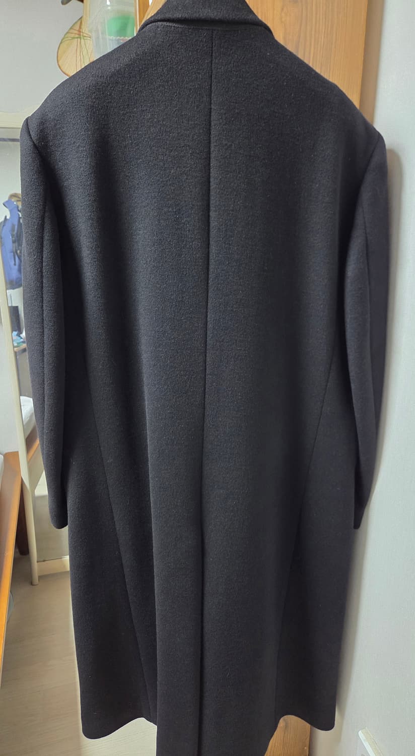 일꼬르소 24fw [캐시미어 블렌드] 대디 피크드 더블 코트 블랙 M 상품이미지2