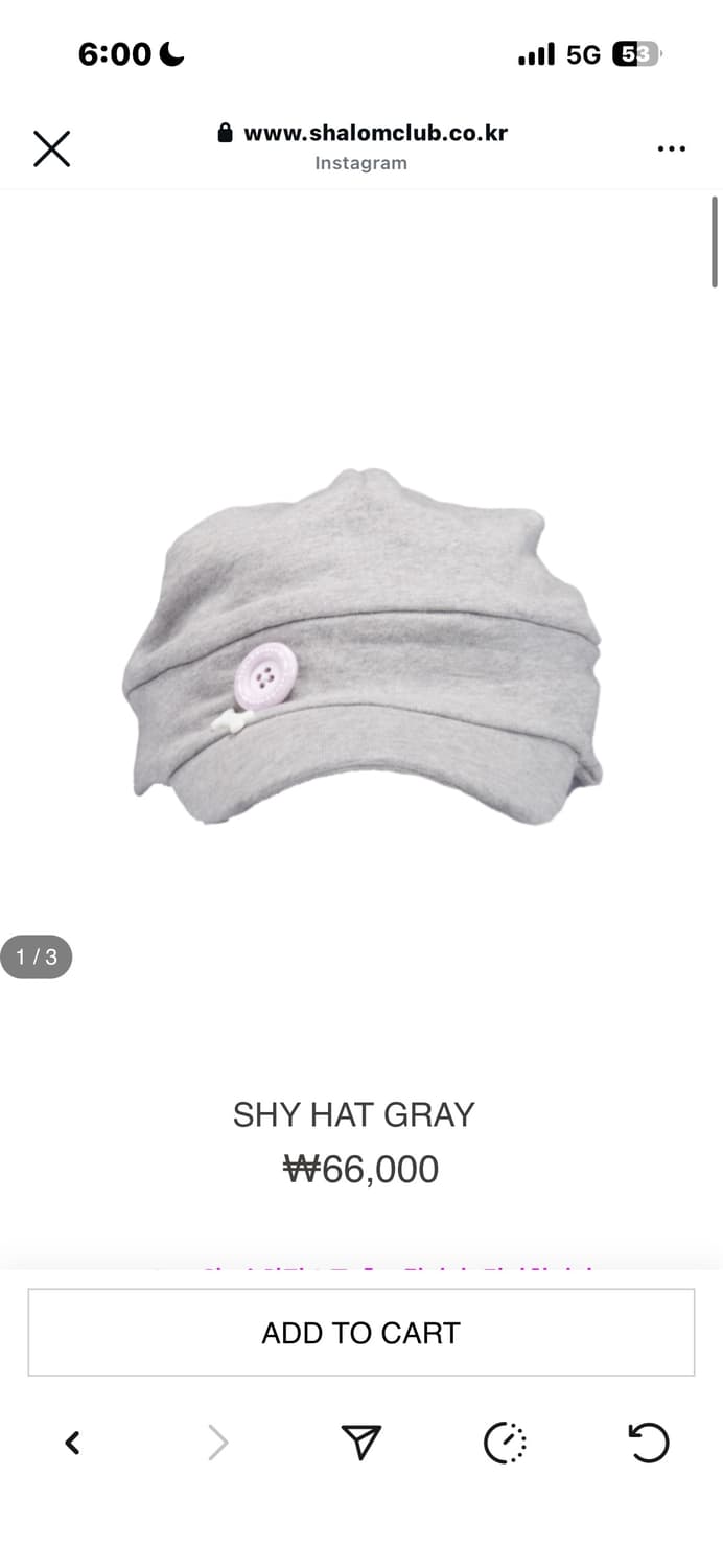 샬롬클럽 샤이햇 모자 상품이미지1