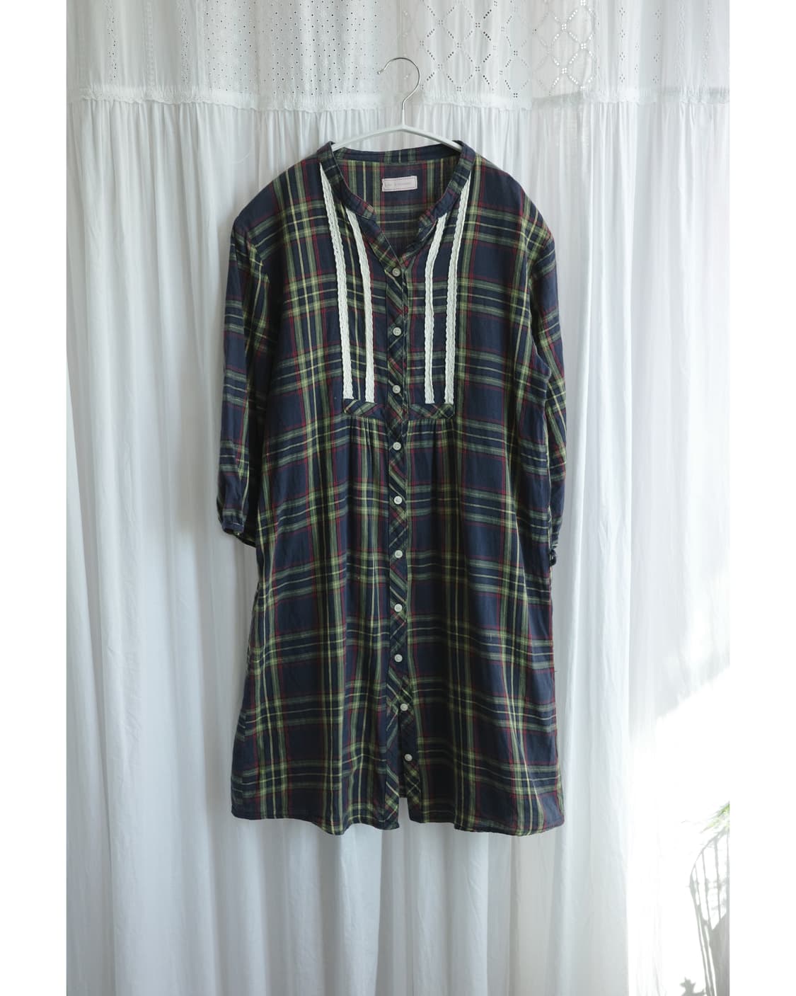 Christmas checkered green dress 상품이미지1