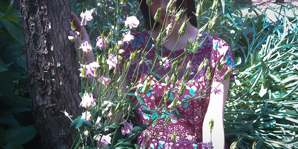 Oriental Flower Dress(Burgundy) 상품이미지7
