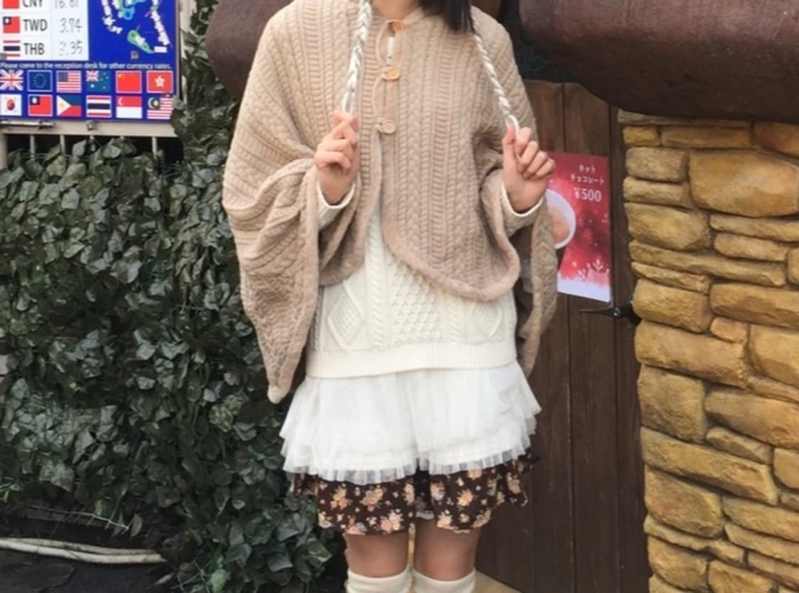 빈티지 모리걸 겨울 코디 세트 ( 니트 / 원피스 / 케이프 / 치마 ) 상품이미지1