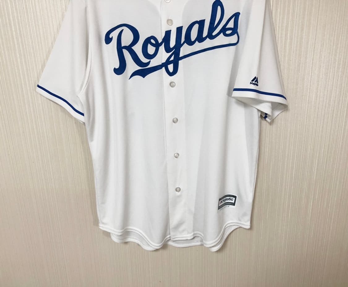 MLB 마제스틱 캔자스시티로얄스 홈유니폼/져지 L #35 에릭호스머 상품이미지3