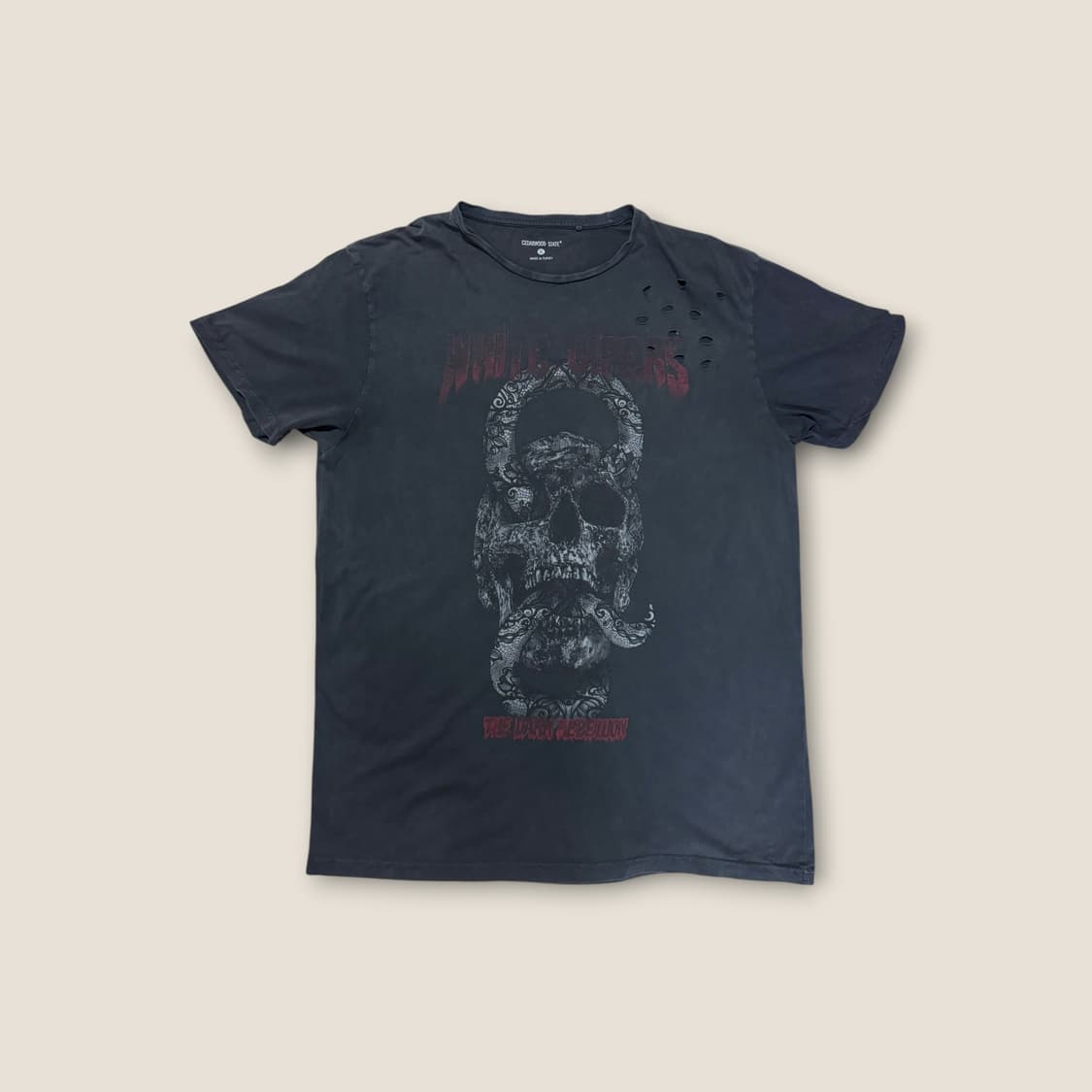 Black Venom 1995 월드투어 총알 디테일 티셔츠 XL 상품이미지2