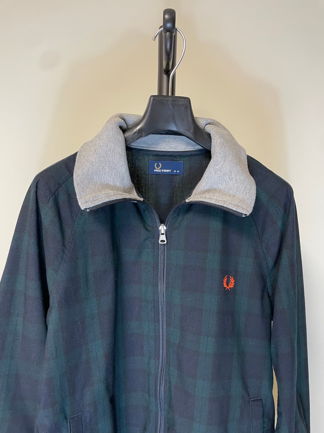 프레드페리 재팬 체크 패턴 봄버 집업 상품이미지4