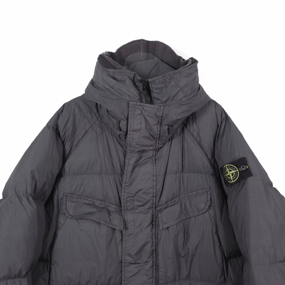 스톤아일랜드 가먼트다잉 크링클랩스 롱 다운 패딩 상품이미지3