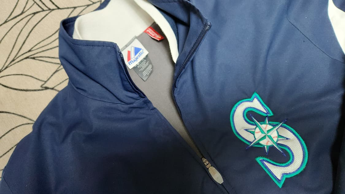 마제스틱  시애틀마리너스  써마핏 웜업 야구 점퍼 105~110 상품이미지3