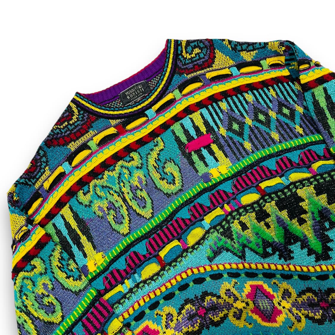 Yoshiyuki Konishi 90s Ethnic cable knit 상품이미지3