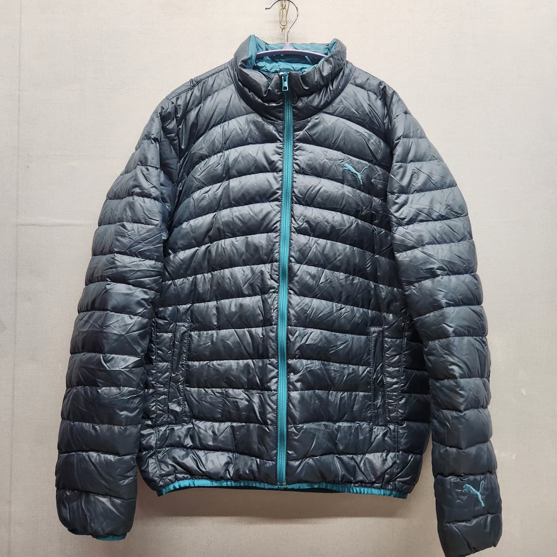 푸마 로고 구스다운 경량패딩 L(L) 상품이미지1