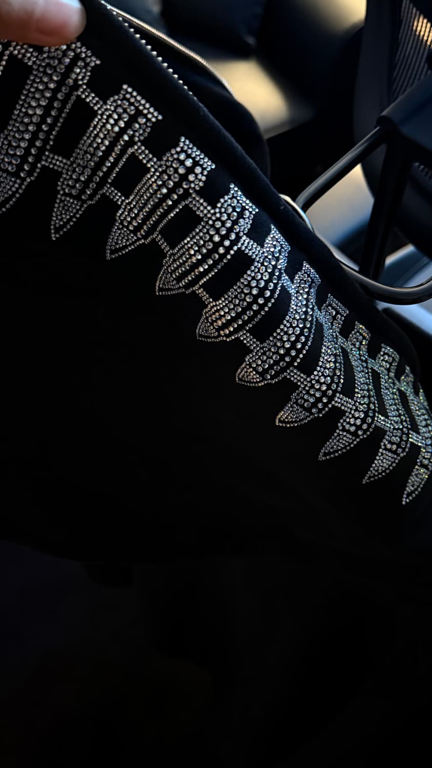 네임드 콜렉티브 라인스톤 크롭 짚 후디 상품이미지6