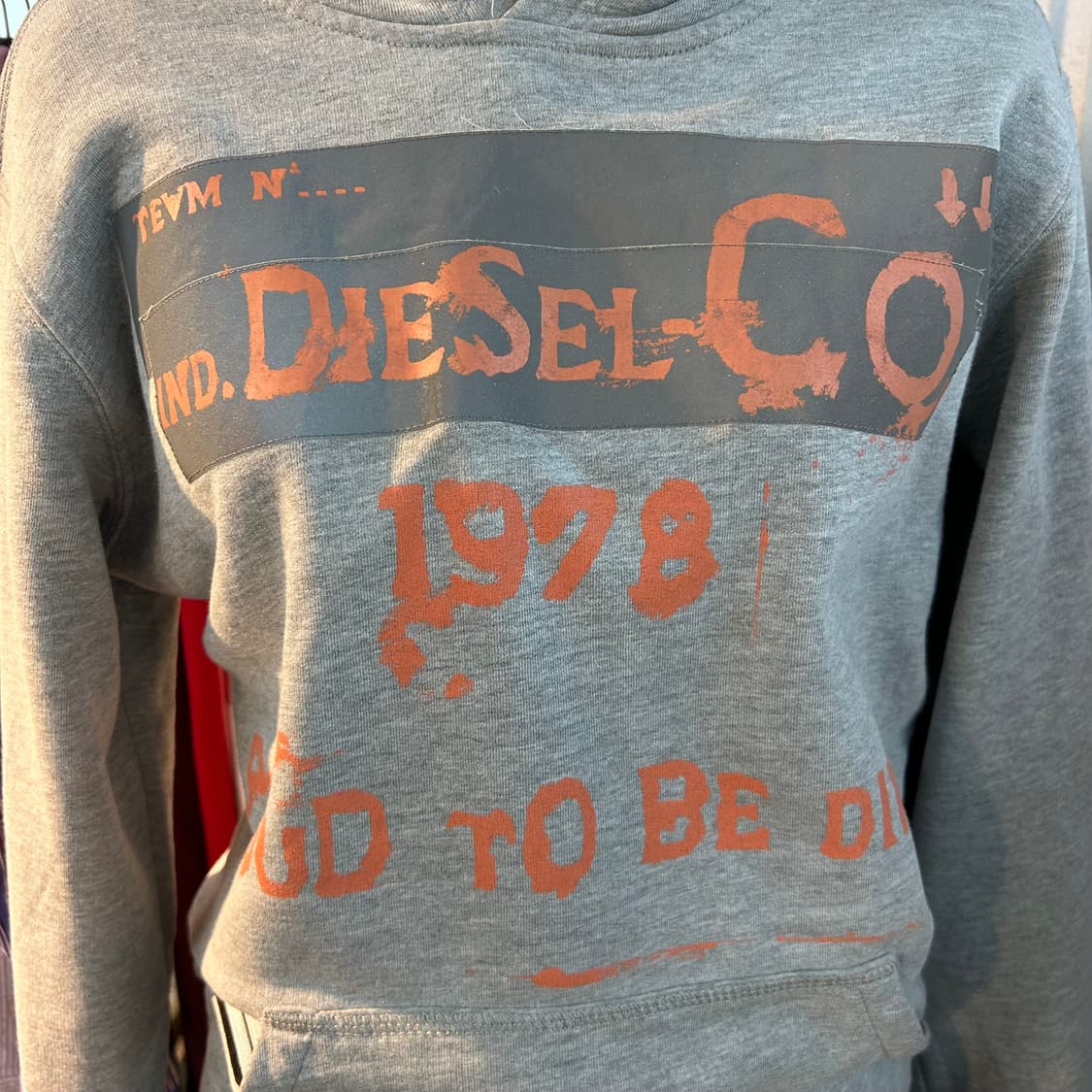 Diesel Big Logo 3M Scatch Hoodie 상품이미지4