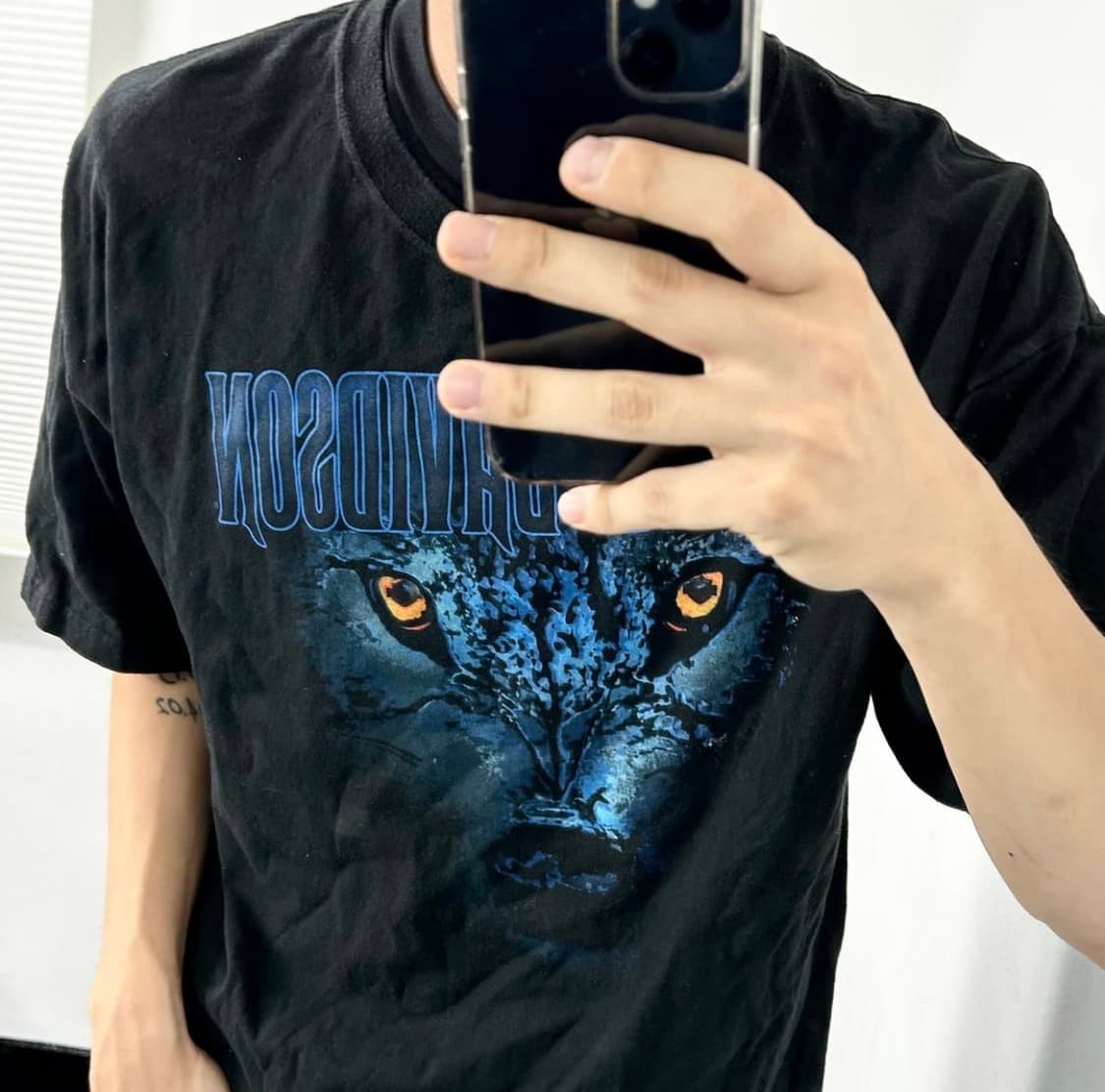 할리데이비슨 올드 글로리 울프 반팔 티셔츠 상품이미지4