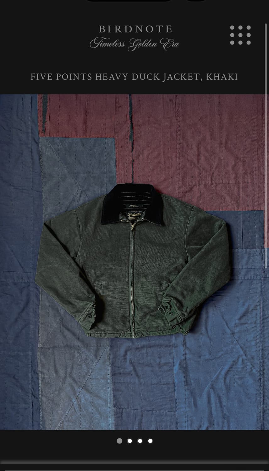 버드노트 파이브 덕 저켓 카키 42 상품이미지1