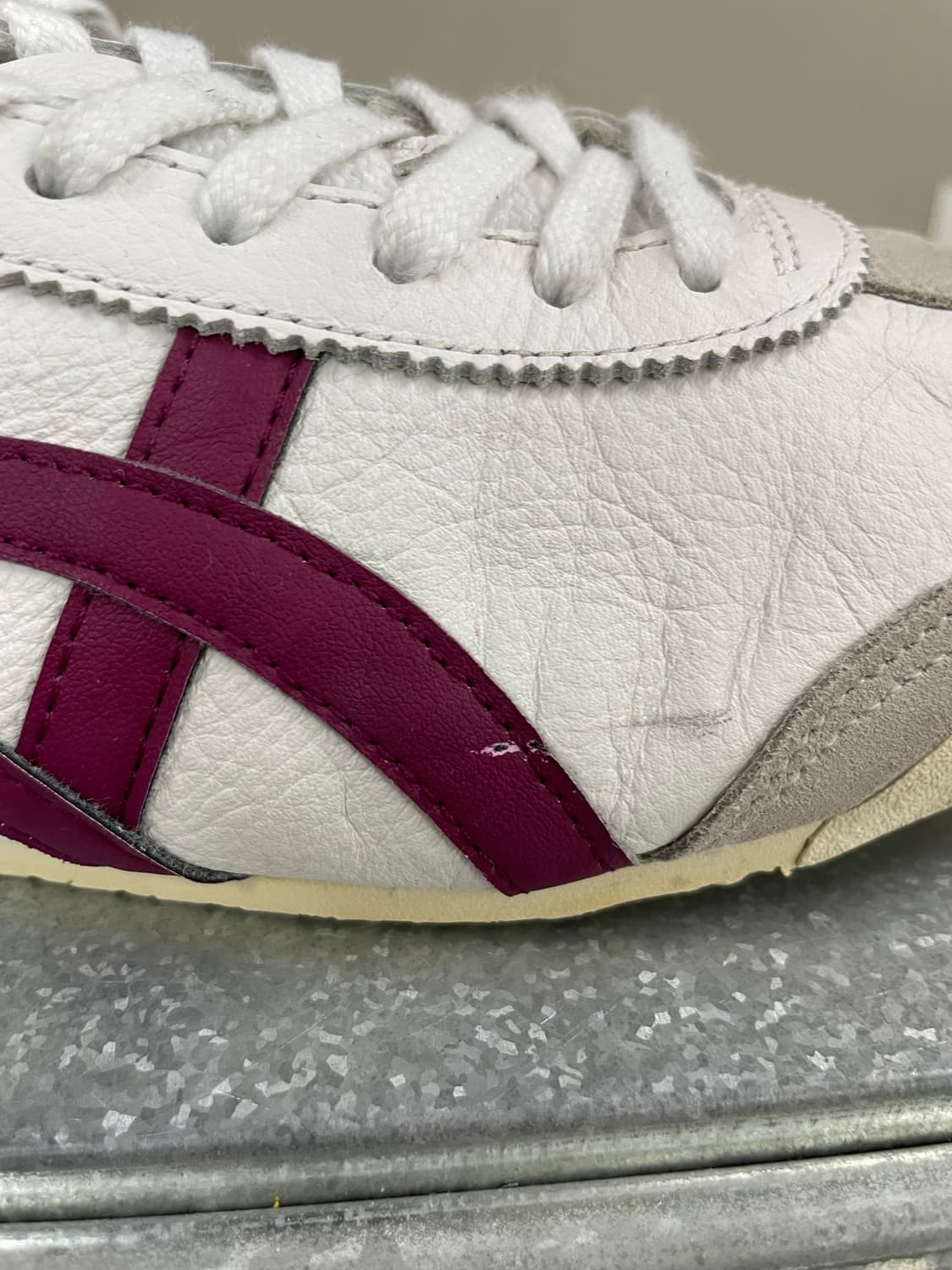 오니츠카 타이거 멕시코 66 화이트 드라이 베리 265 상품이미지7