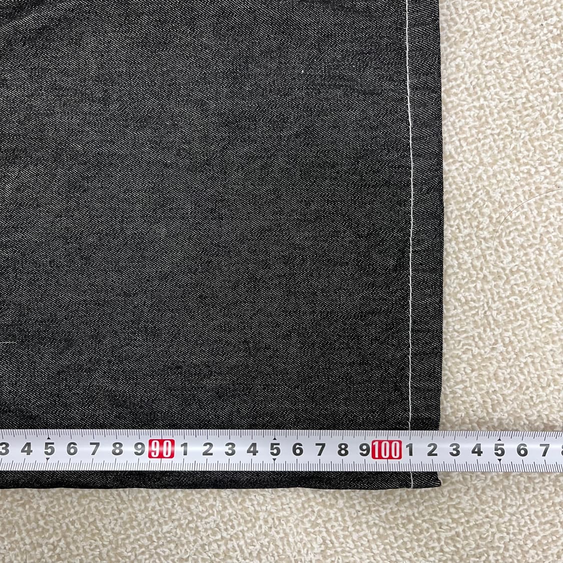 [2XL] 고급 와이드핏 흑청 데님 청바지 0116M1 상품이미지8