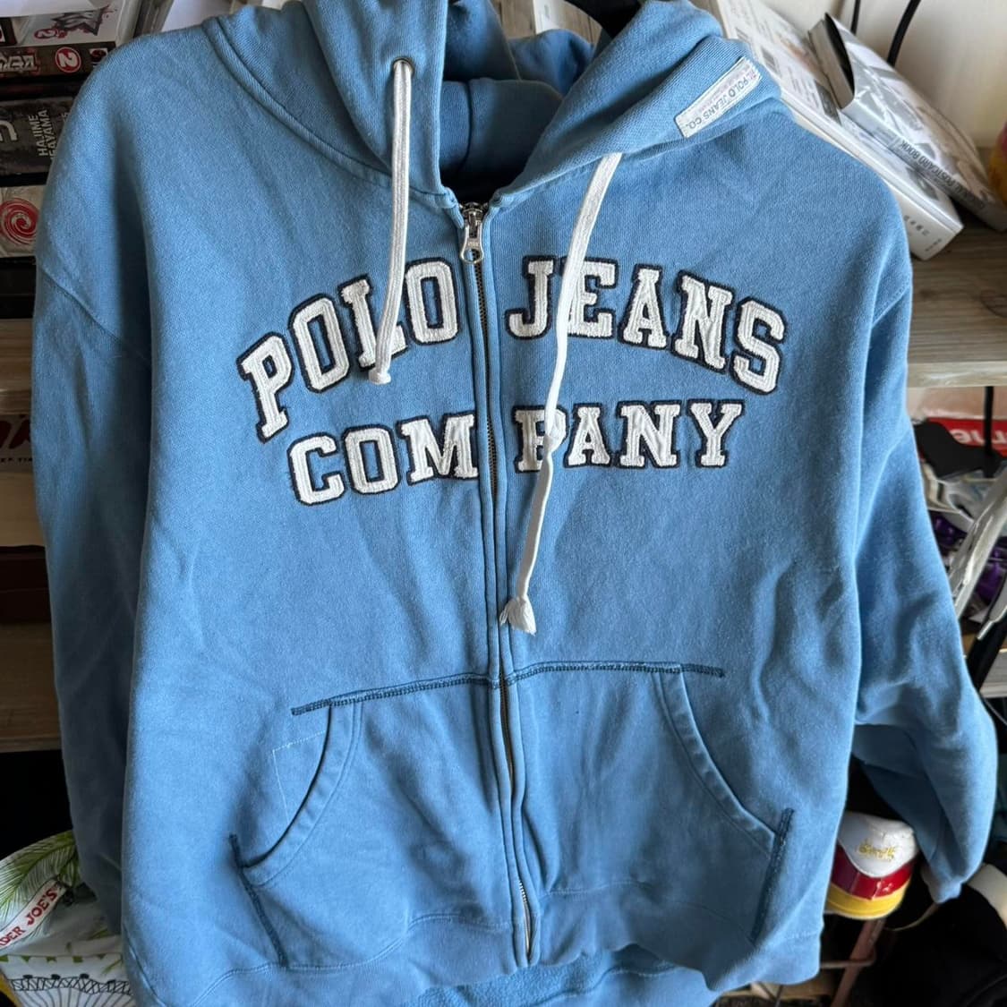 폴로 진스 코 빈티지 아치 로고 후드 집업 상품이미지1