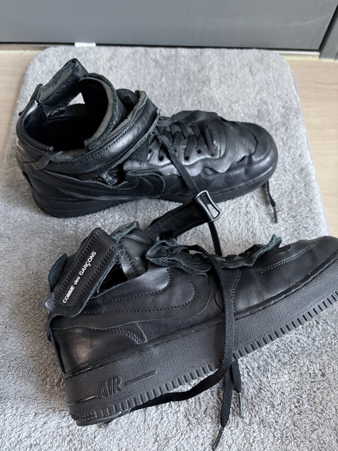 (270) 꼼데가르송 x 나이키 에어포스 블랙 상품이미지2