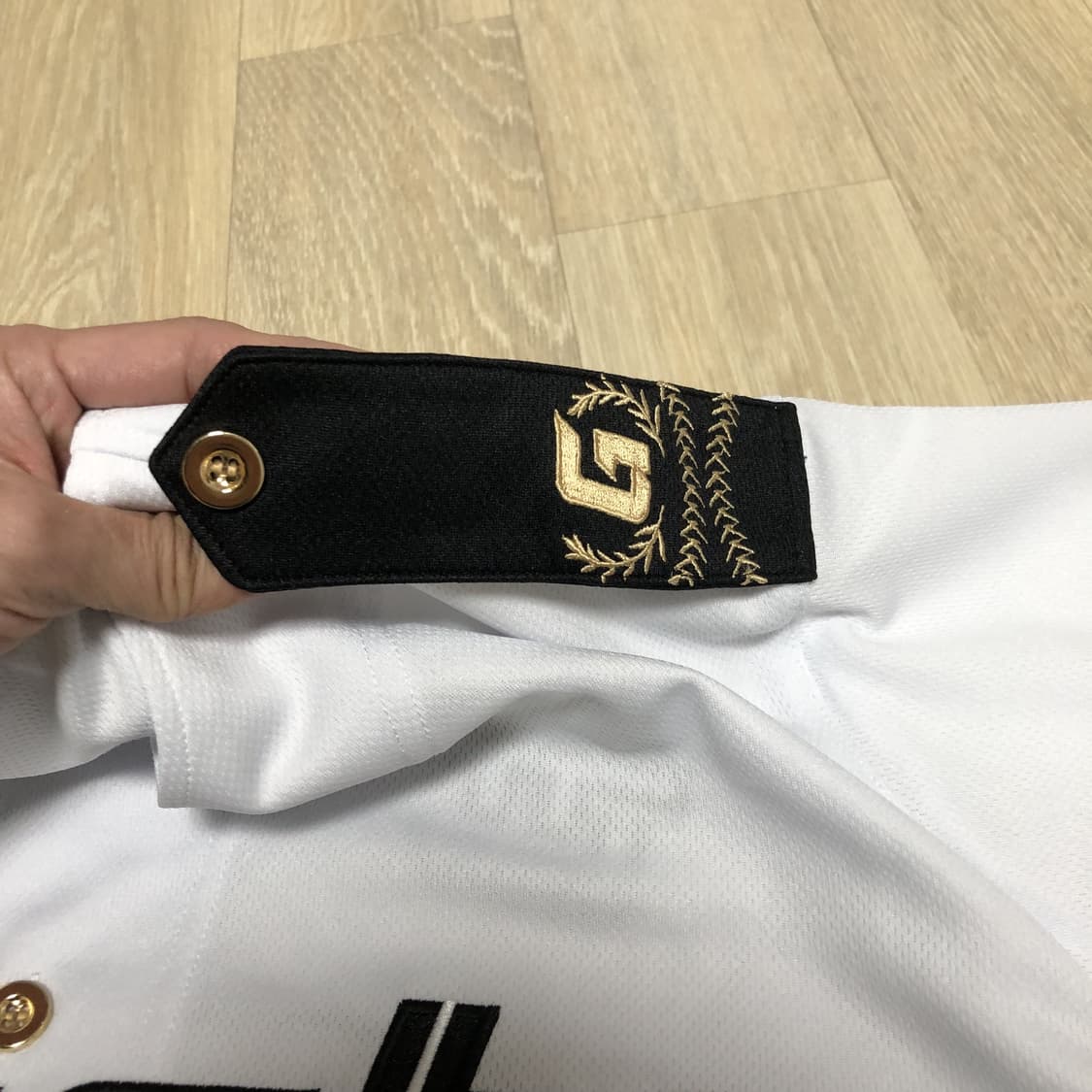 (105) 롯데자이언츠 윤동희 91 밀리터리 홈 어센틱 유니폼 져지 상품이미지9