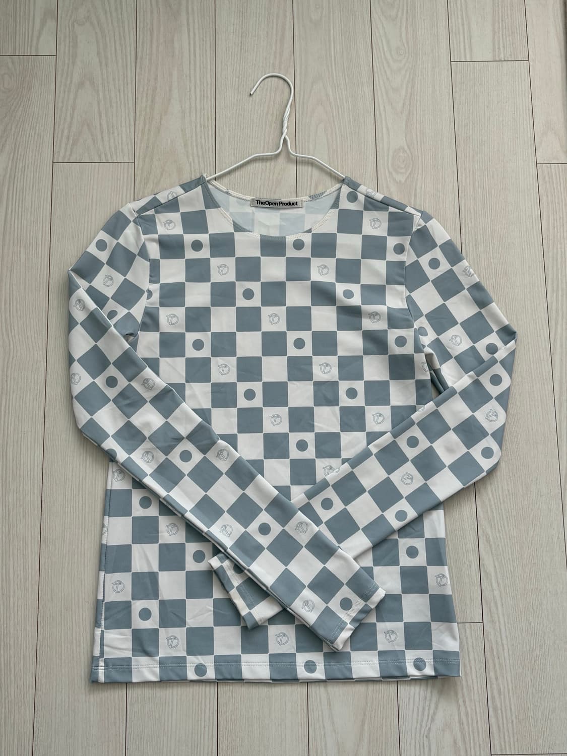 TheOpen Product/OPEN YY 체크 긴팔 티셔츠 상품이미지1