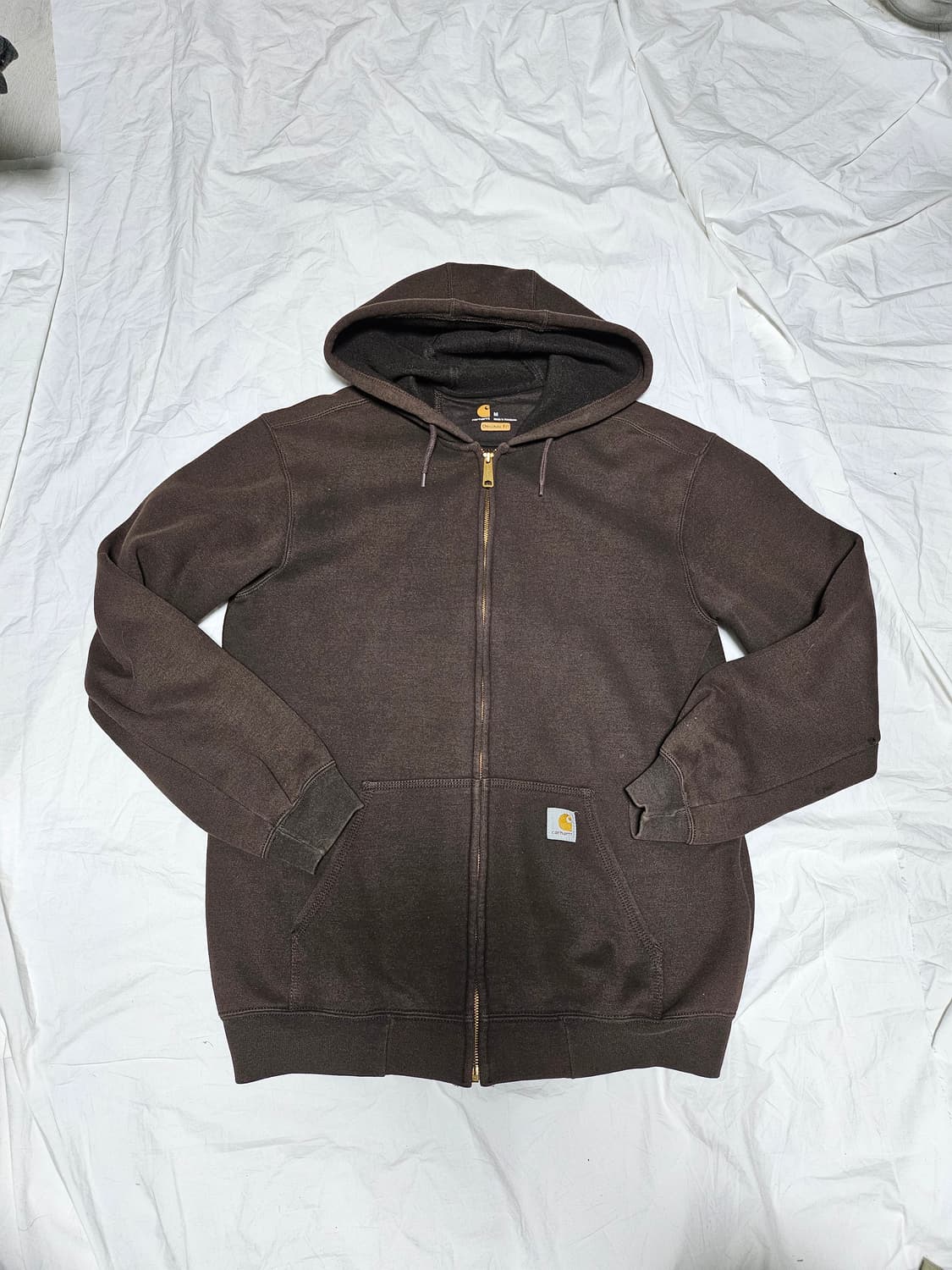 칼하트 후드 집업 브라운 M 상품이미지1