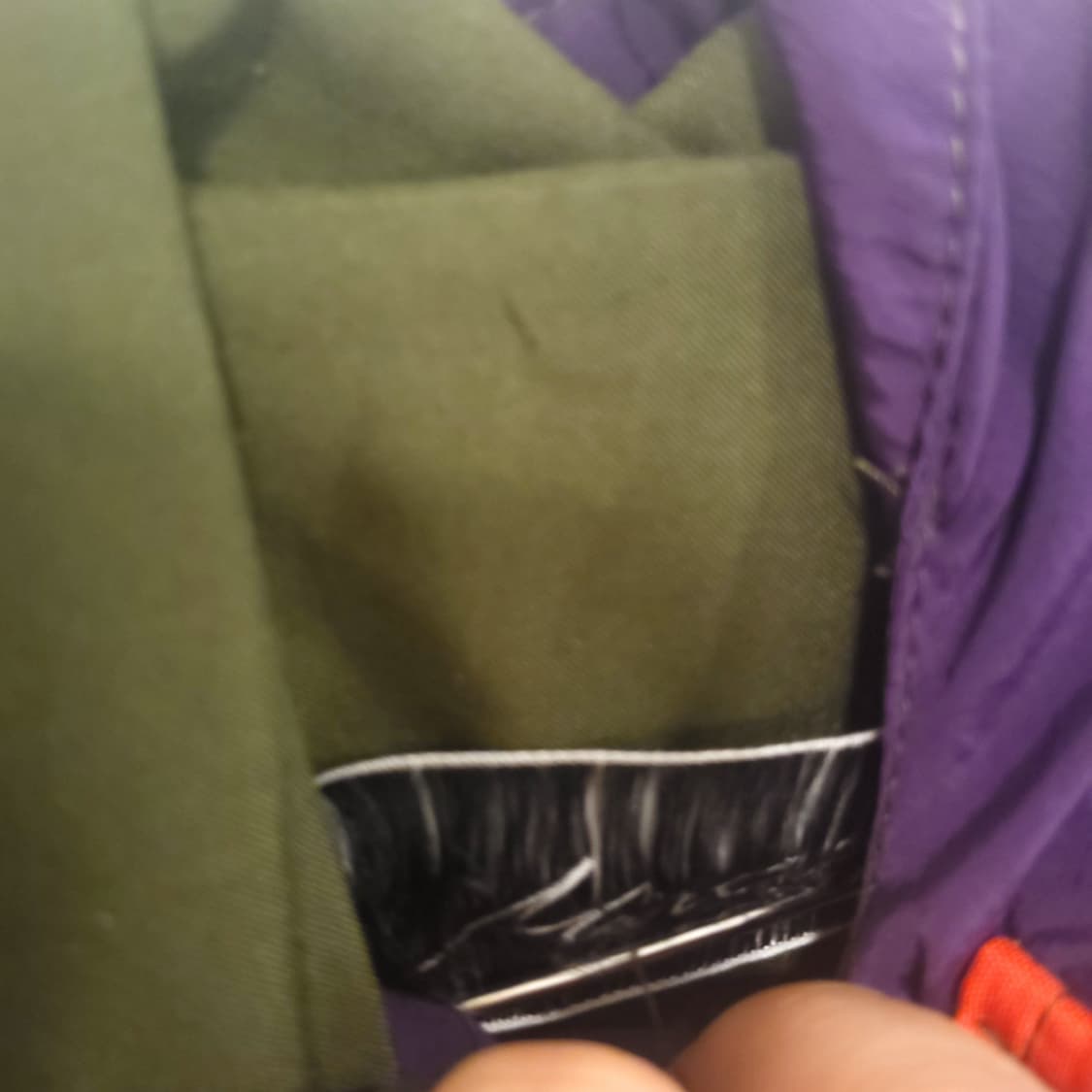 마틴로즈 컬러 블록 나일론 후드 윈드 자켓/ 100 상품이미지3