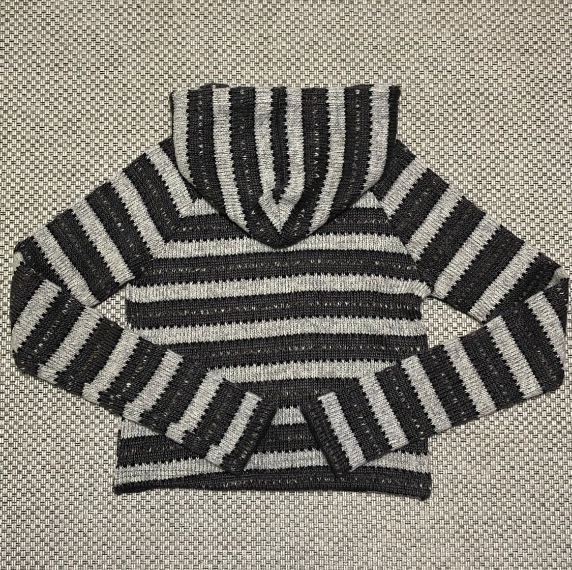 스트라이프 후드 니트 상품이미지2