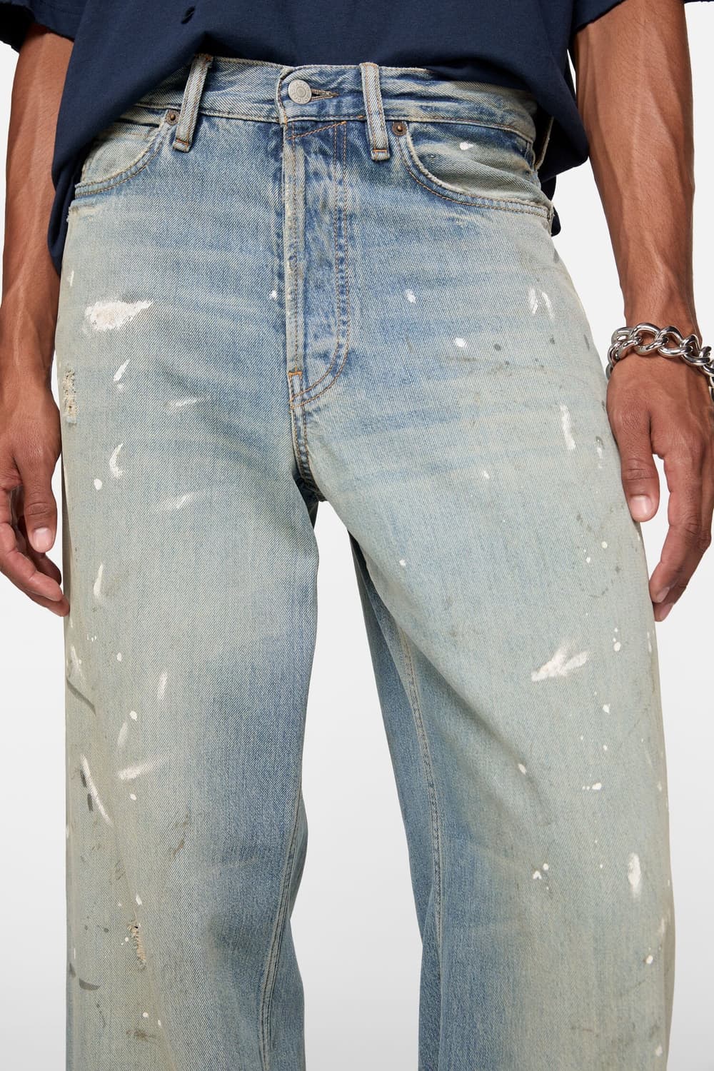 [S,M,L]아크네스튜디오 26ss 루즈 핏 데님팬츠/라이트 블루 상품이미지4