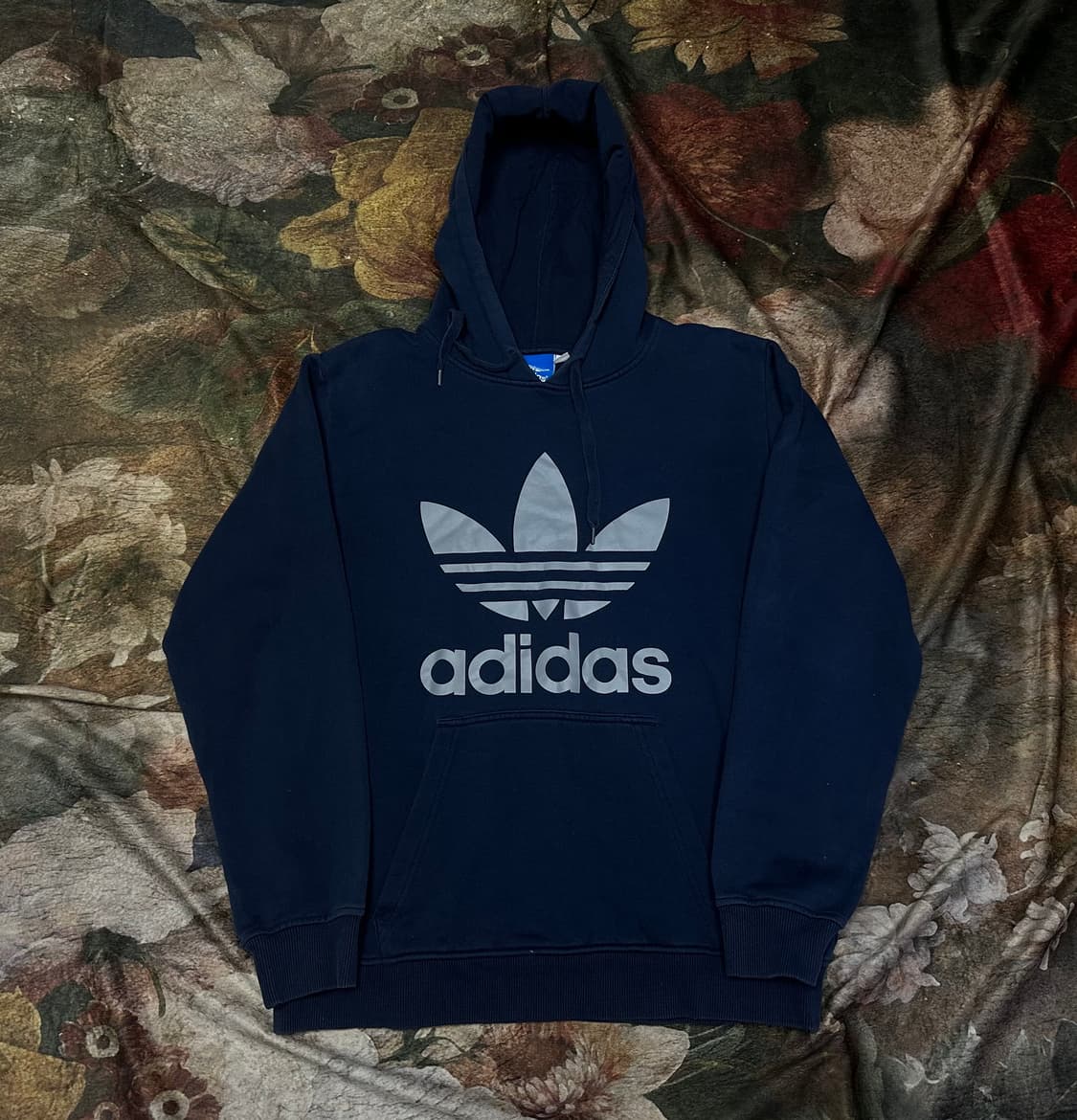 아디다스 빈티지 빅로고 네이비트레포일후드티 95  상품이미지1